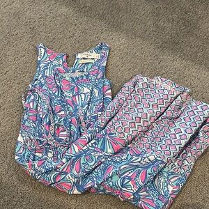 Lilly Pulitzer for Target Blue and Pink Kids Maxi dress